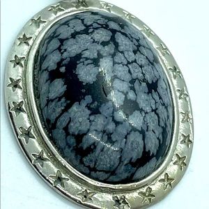 18K Gold Plated Necklace Pendant with Unknown Stone